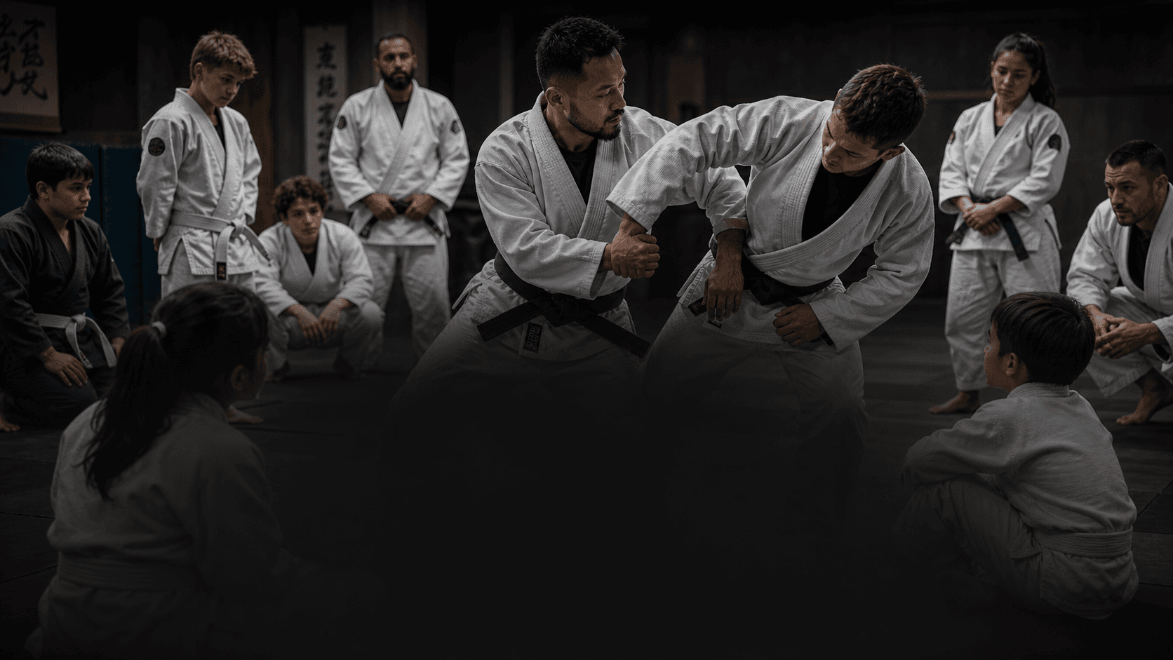 BST coaching team training image for Japanese Jujitsu (Shin Juko Ryu) Team