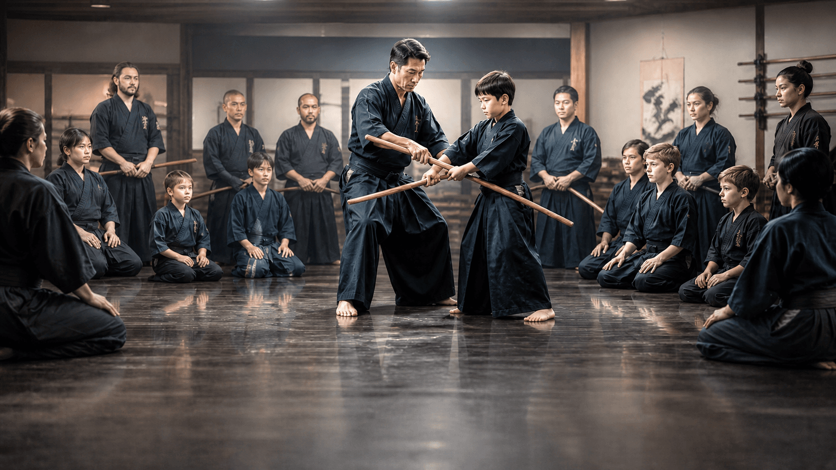 BST coaching team training image for Japanese Swordsmanship Team